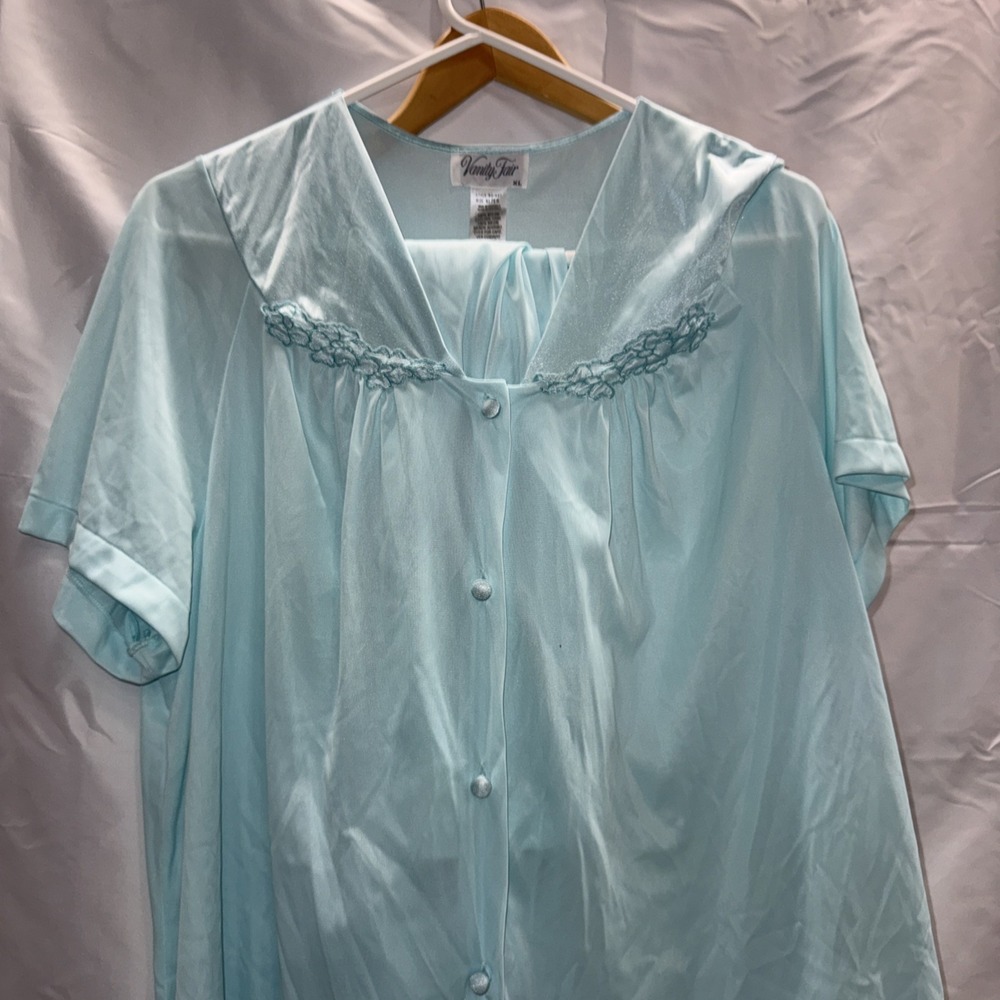 vanity fair xl nylon new vintage 2 piece pajamas lightweight